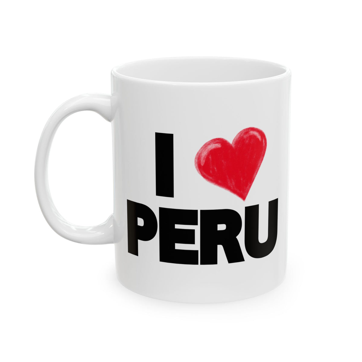 Best Peruvian Ceramic Coffee Mug "I Love Peru"