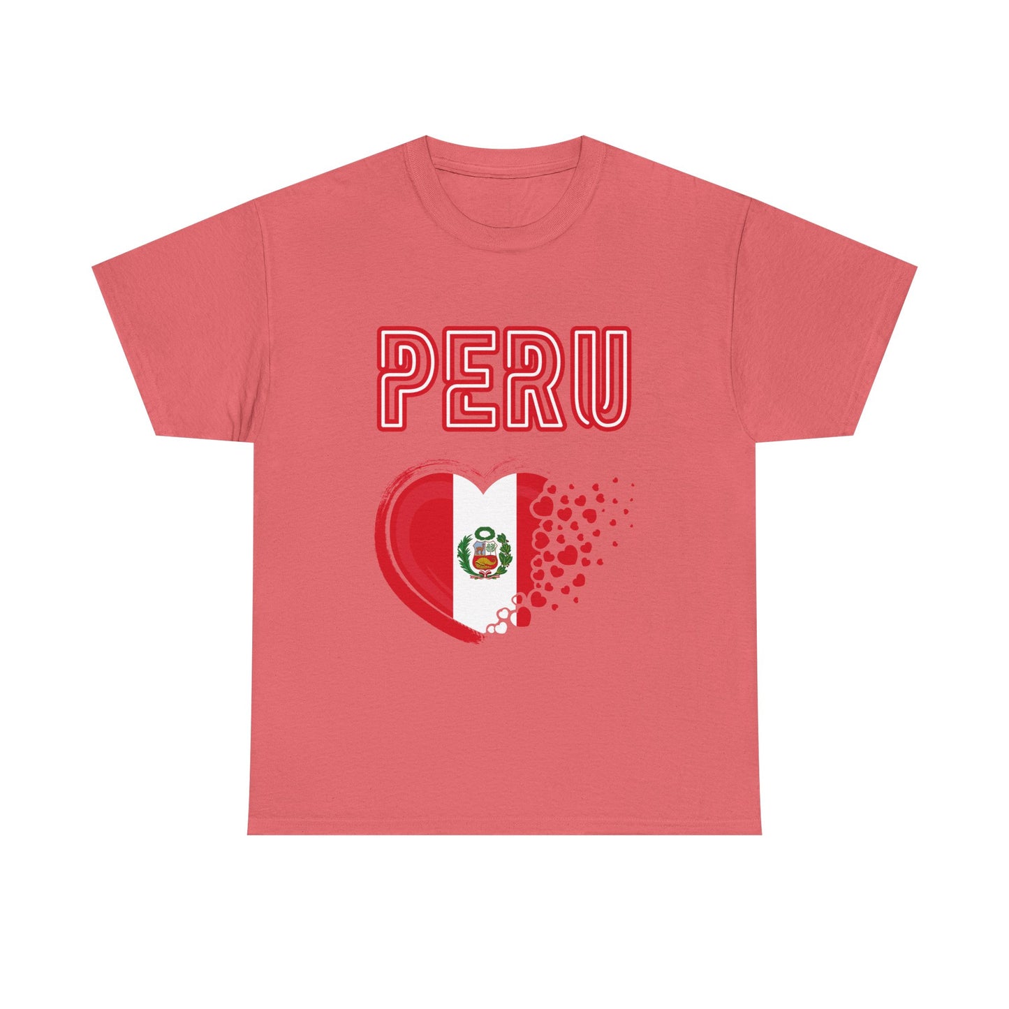 Best Peru Heart Flag T-Shirt - Peruvian Pride Tee