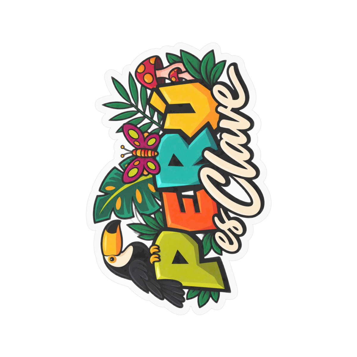Best Perú es Clave Sticker - Amazon Toucan Jungle Decal