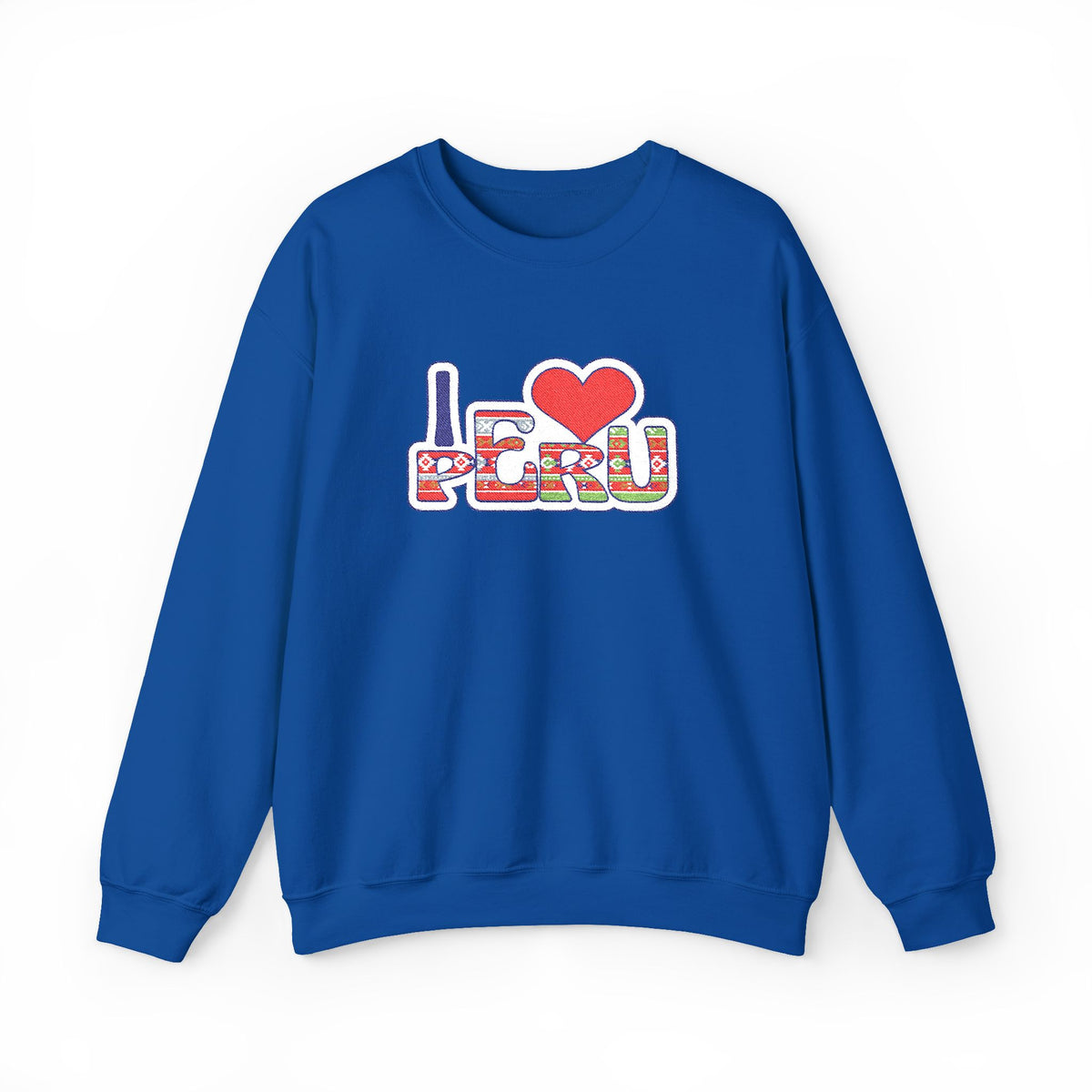 Best I Love Peru Embroidered Sweatshirt USA