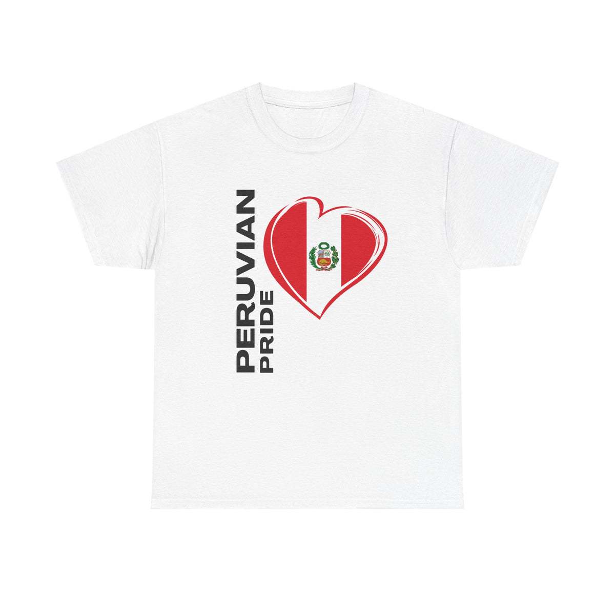 Best Peruvian Pride T-Shirt USA Unisex Flag Heart Tee