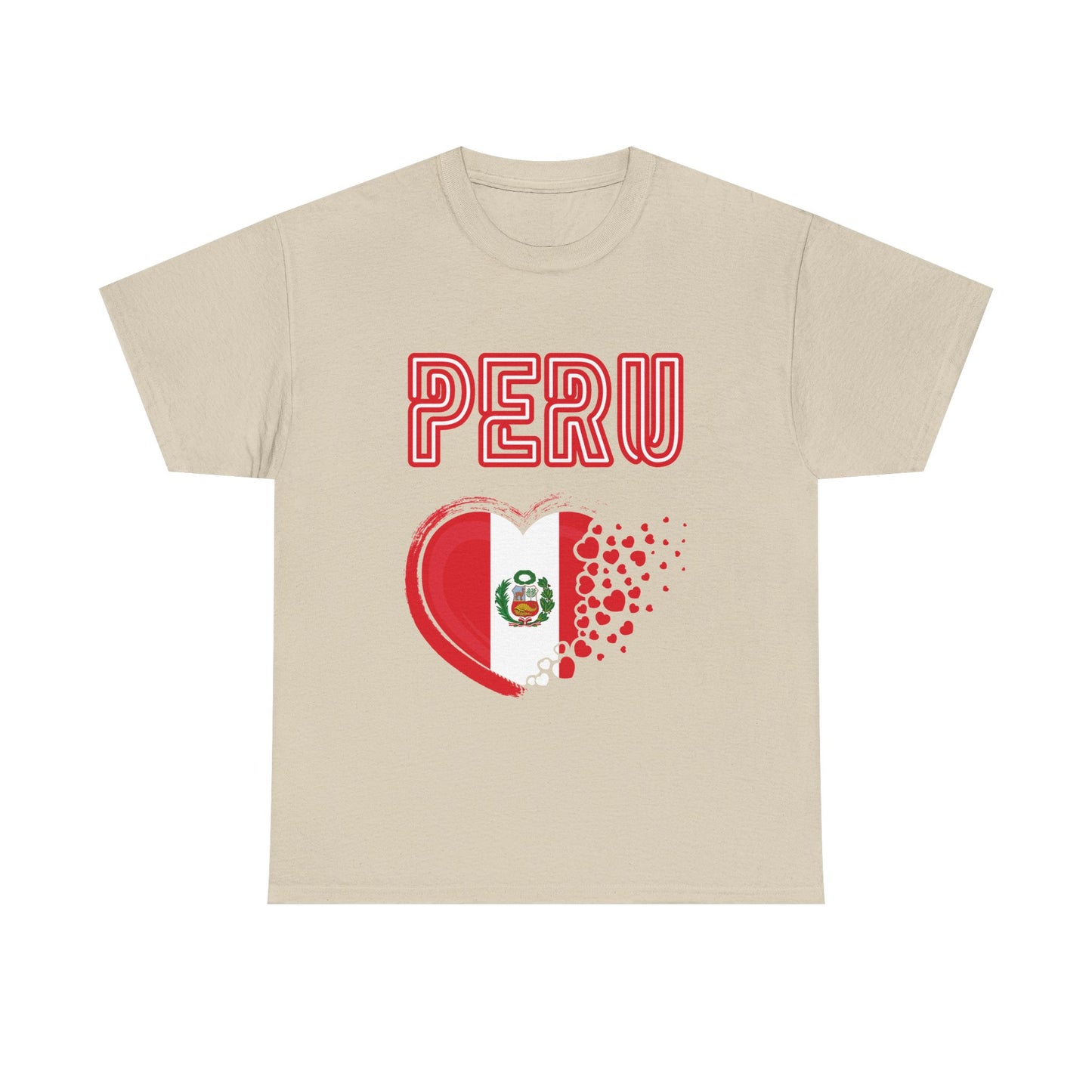 Best Peru Heart Flag T-Shirt - Peruvian Pride Tee
