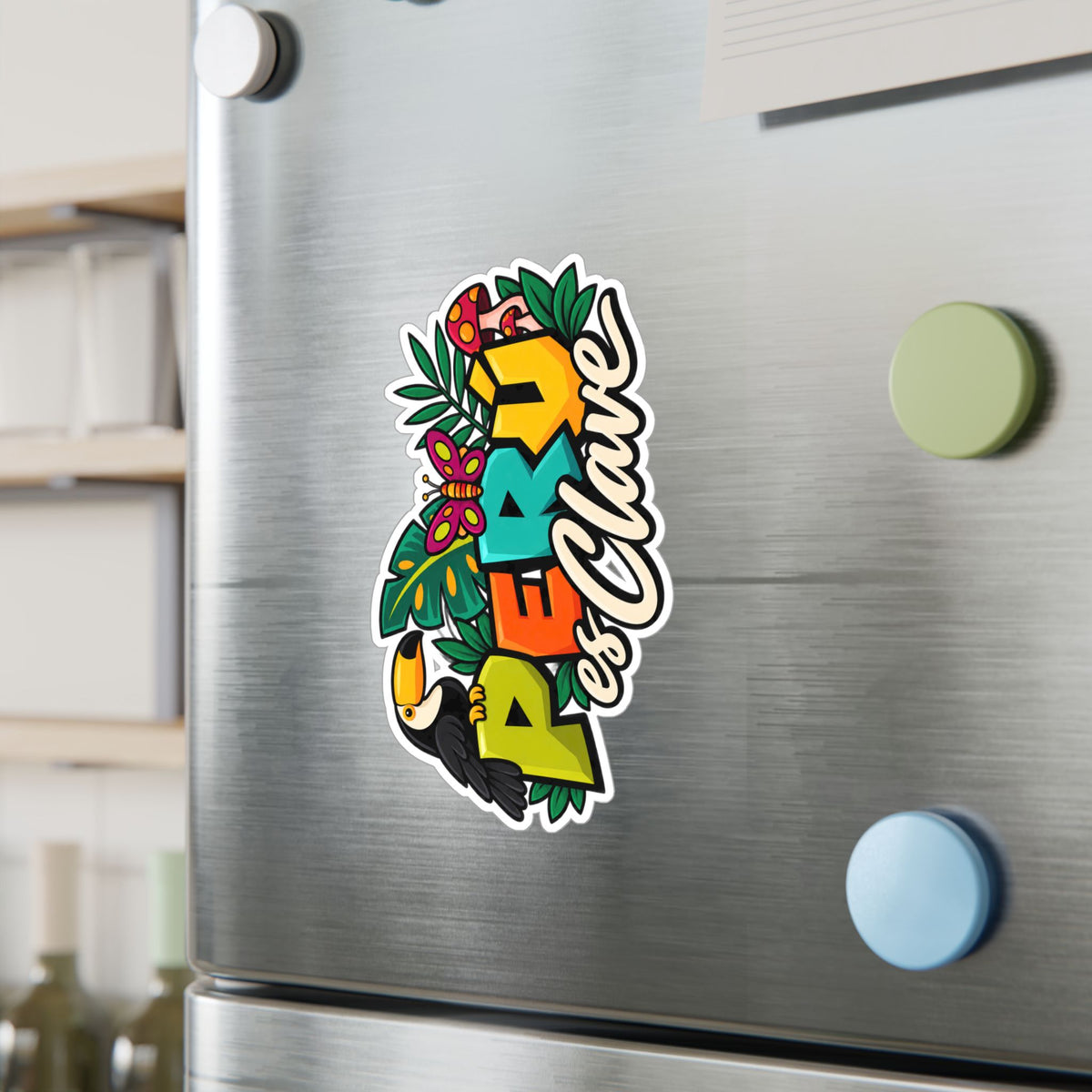 Best Perú es Clave Sticker - Amazon Toucan Jungle Decal