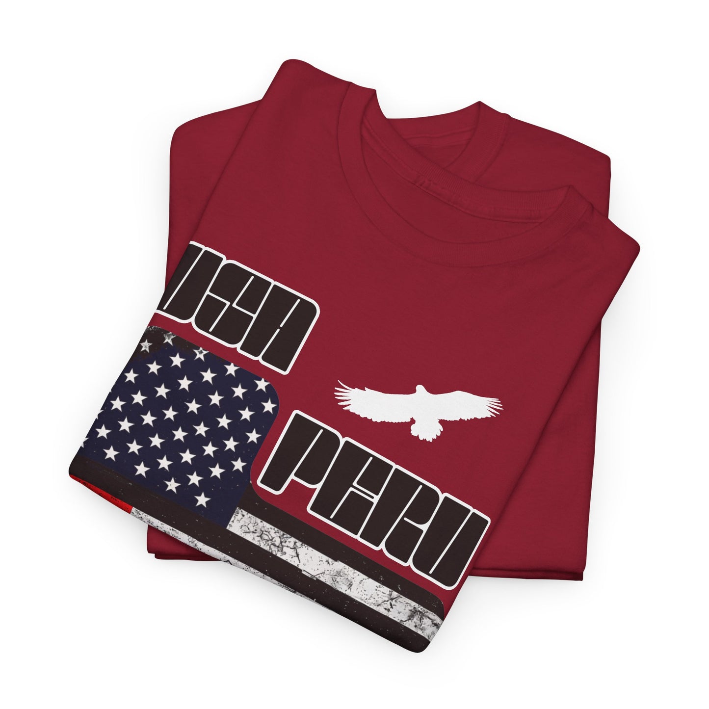 Best USA Peru Flag T-Shirt - Peruvian American Tee