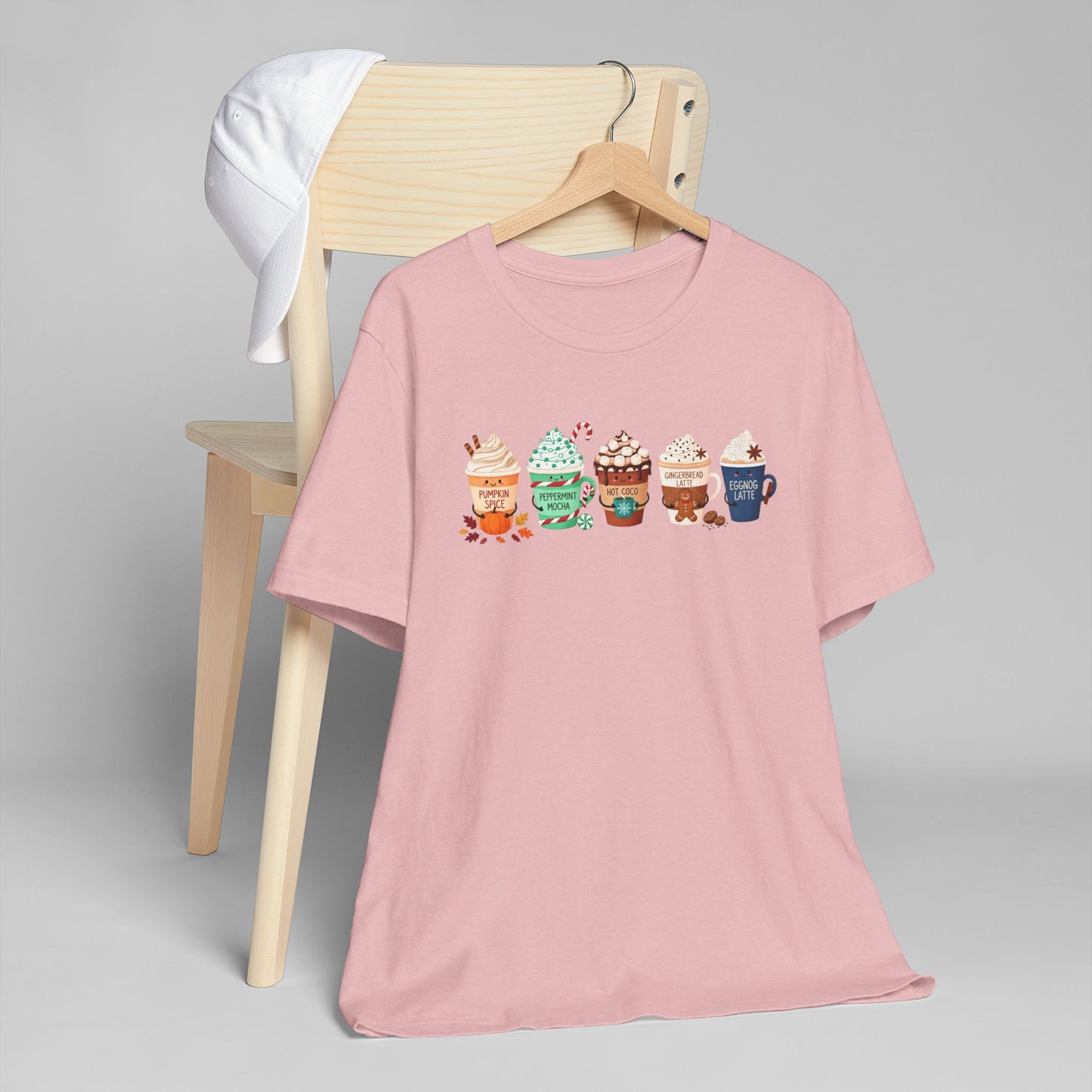 🎃☕ Seasonal Coffee Drinks T-Shirt USA | Holiday Coffee Tee