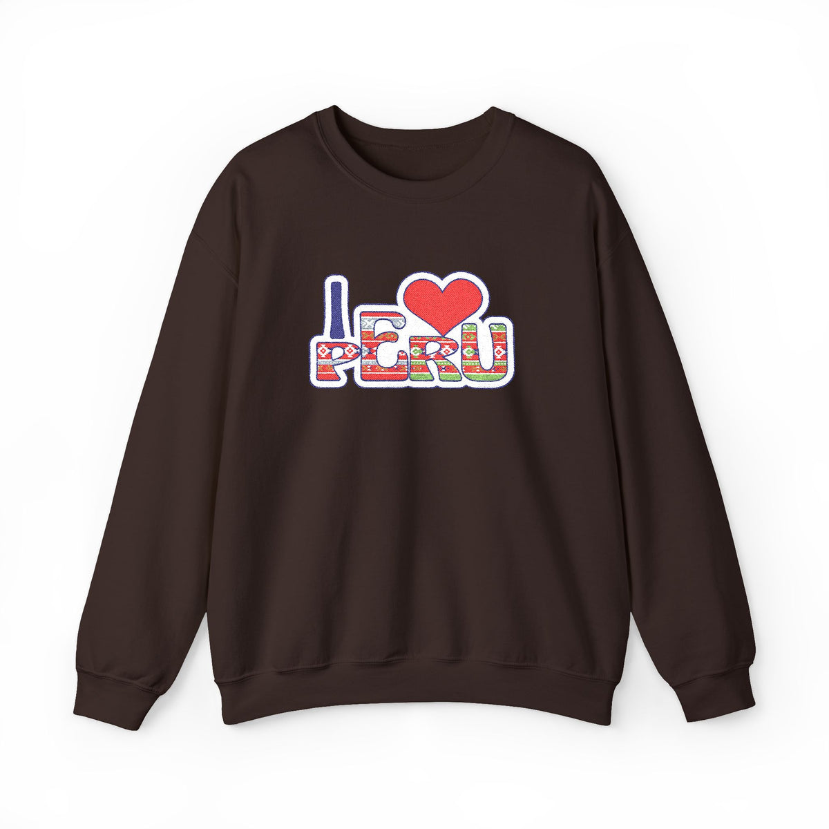 Best I Love Peru Embroidered Sweatshirt USA