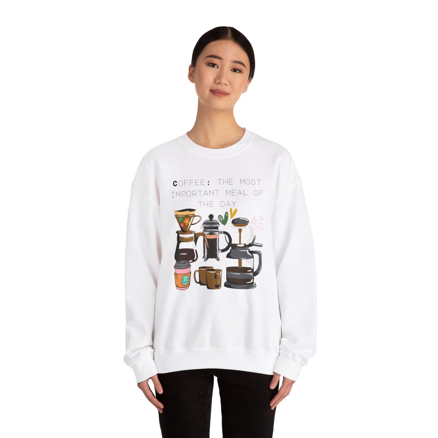 Best Unisex Coffee Sweatshirt "Coffee: the most important meal of the day"