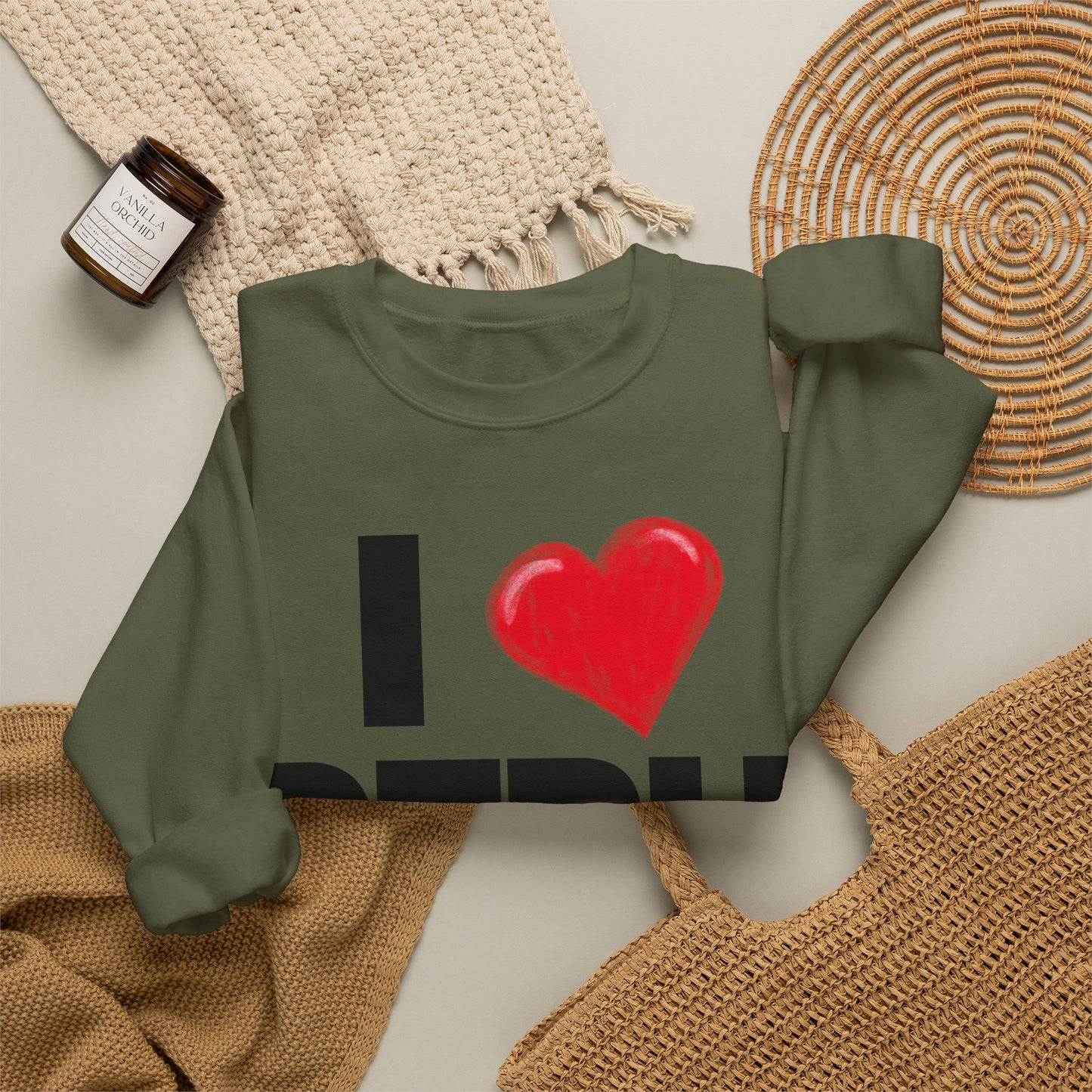Best Peruvian Unisex Sweatshirt "I Love Peru"
