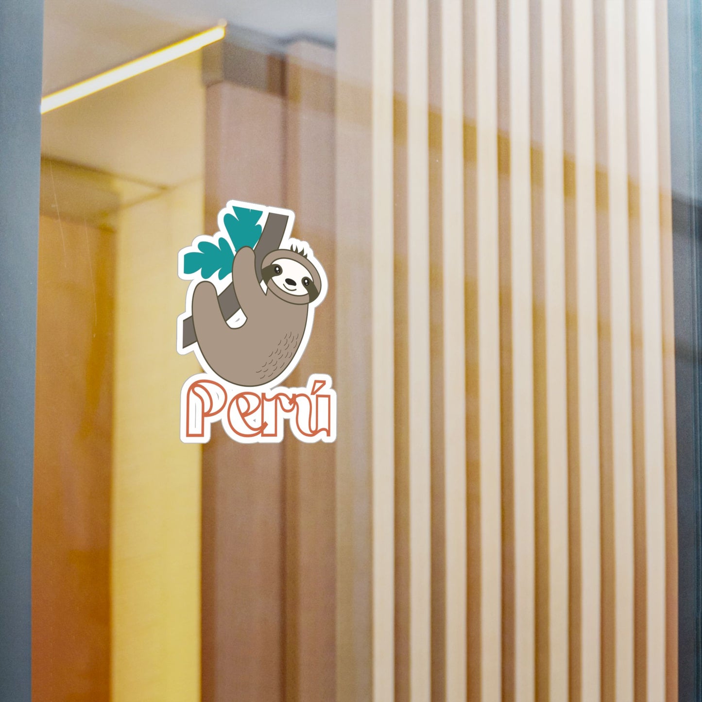Best Peru Sloth Sticker USA Waterproof Vinyl Decal