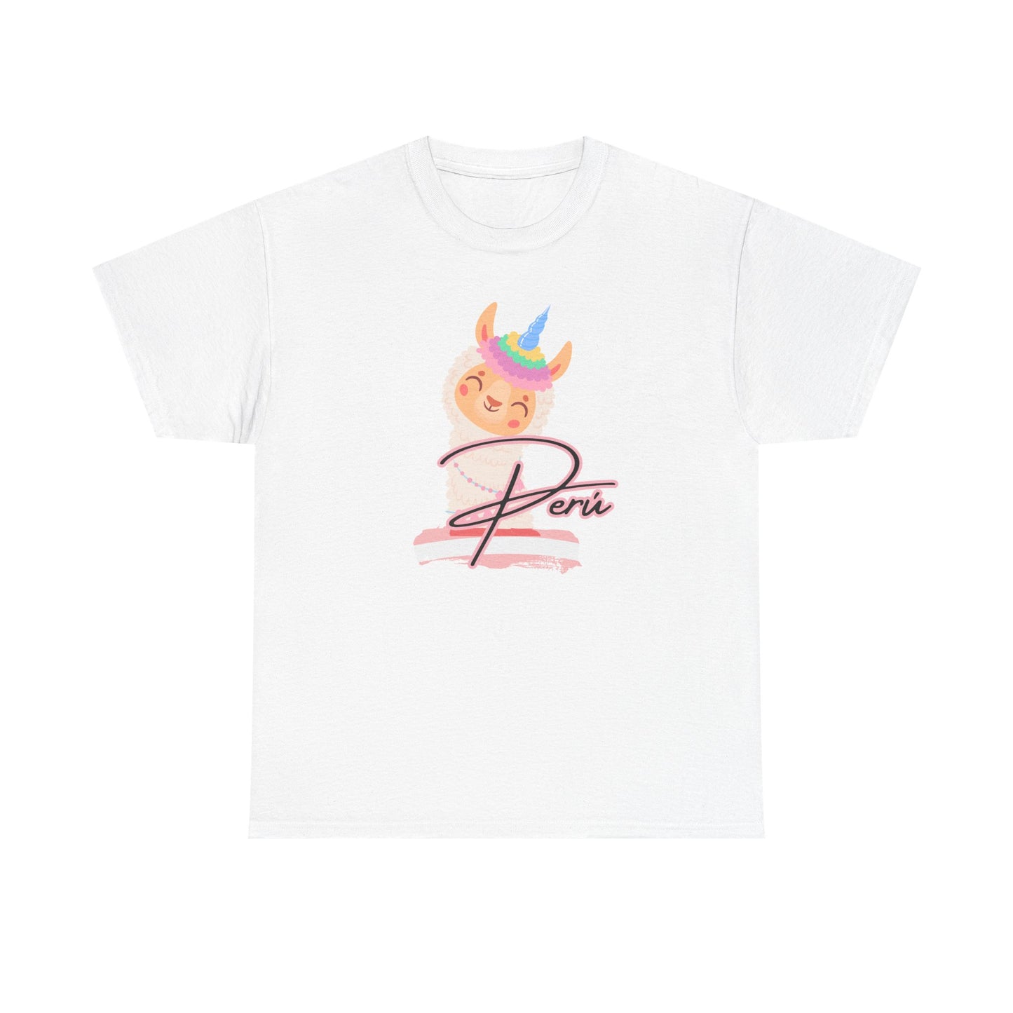 Best Peru Unicorn Llama T-Shirt USA Unisex Cute Peru Pride Tee