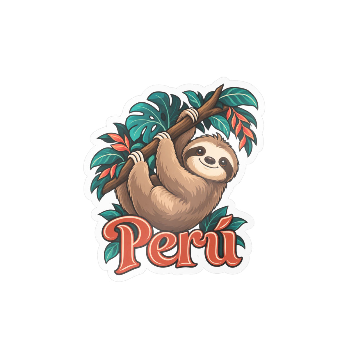 Best Peru Sloth Sticker - Cute Amazon Perezoso Vinyl Decal