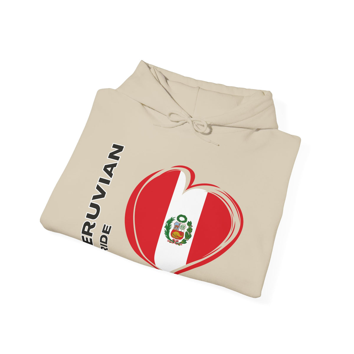 Best Peruvian Pride Hoodie - Peru Flag Heart Gift, Unisex