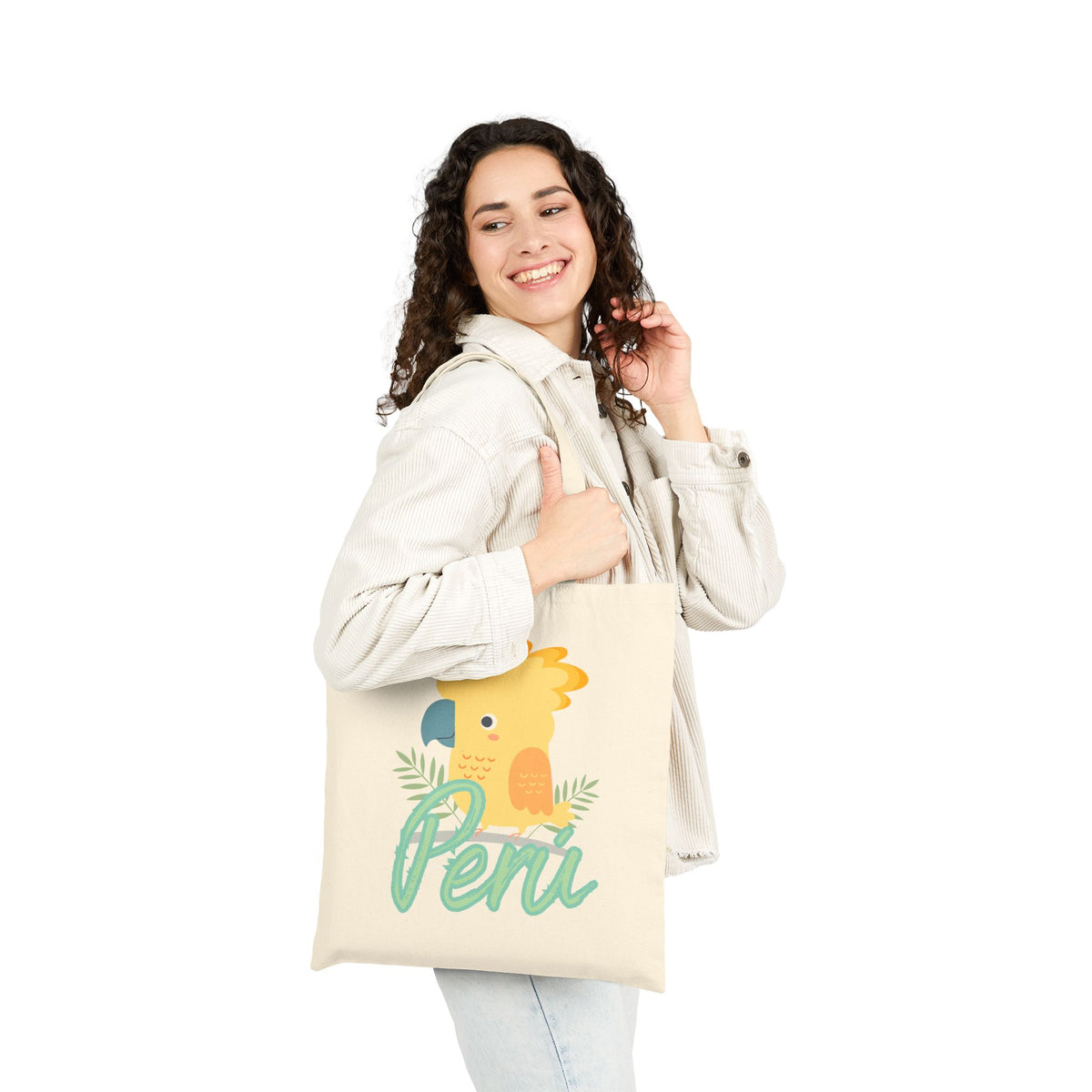 Best Peruvian Canvas Tote Bag "Gallito de las Rocas"