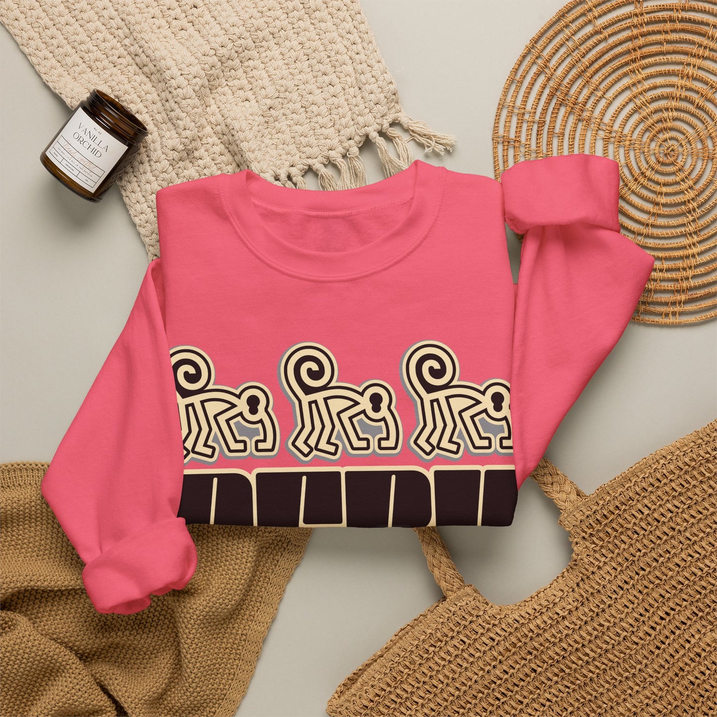 Best Peru Nazca Monkey Sweatshirt - Peruvian Crewneck