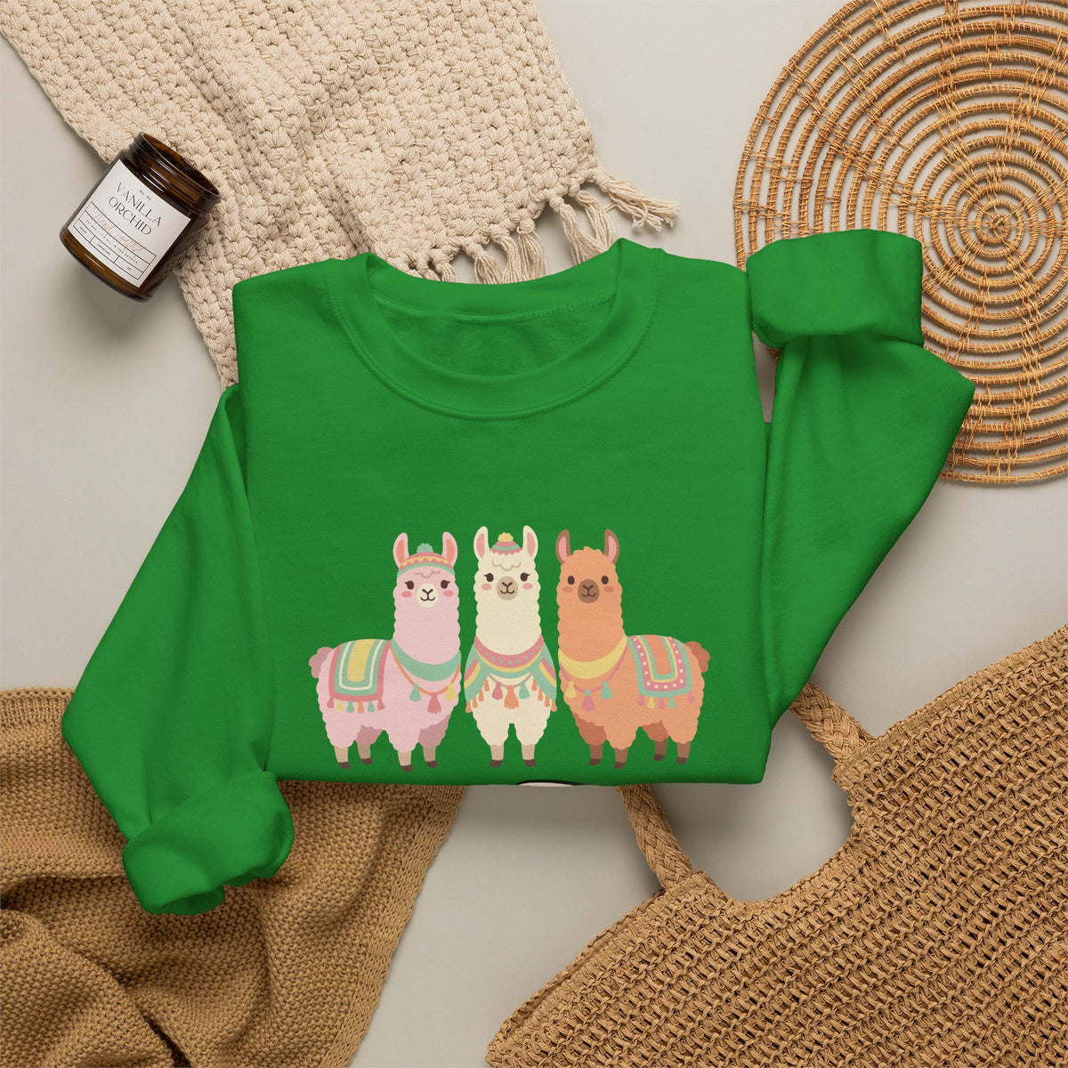 Best Peru Three Llamas Sweatshirt - Peruvian Crewneck