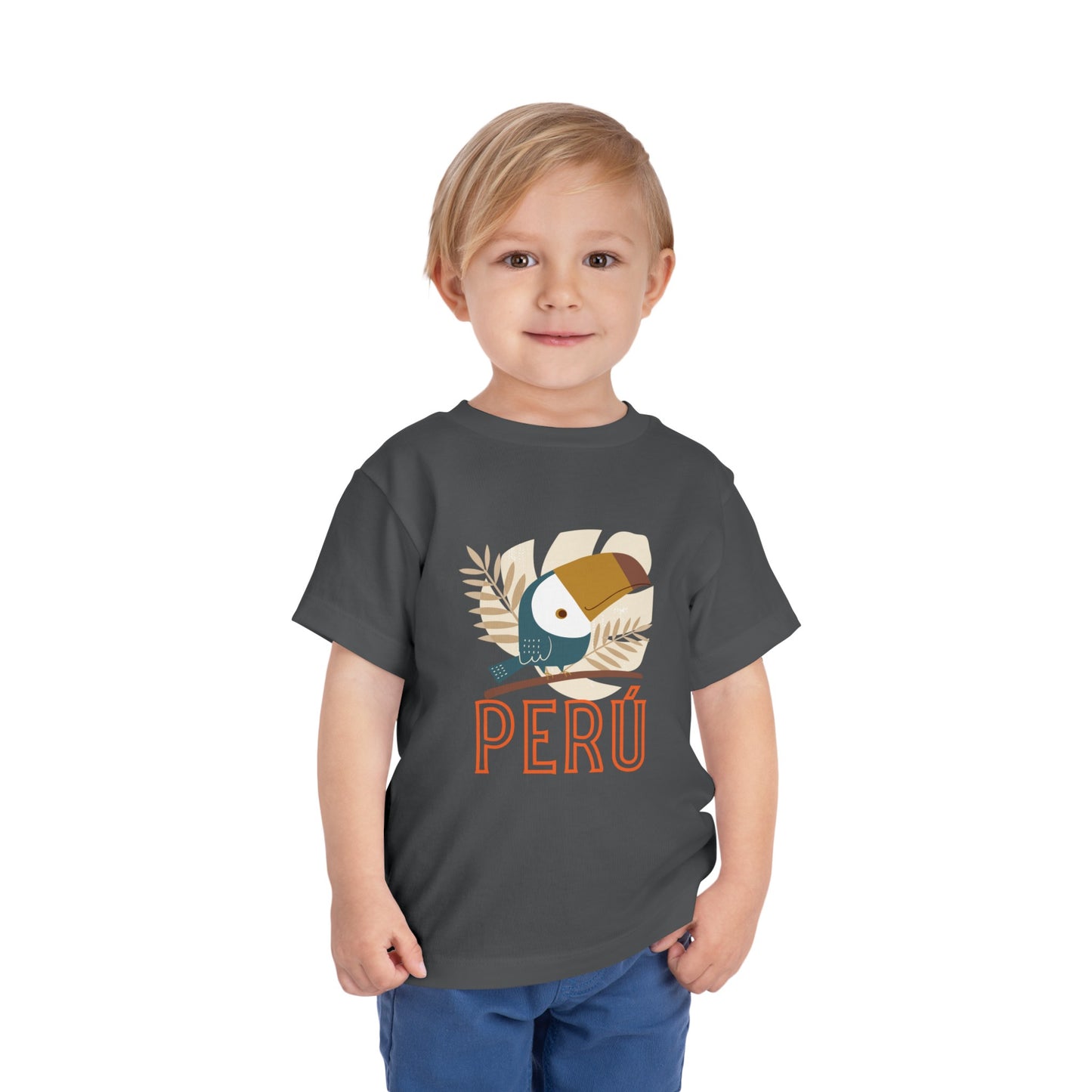 Best PeruvianToddler Short Sleeve Tee "Peru Toucan"