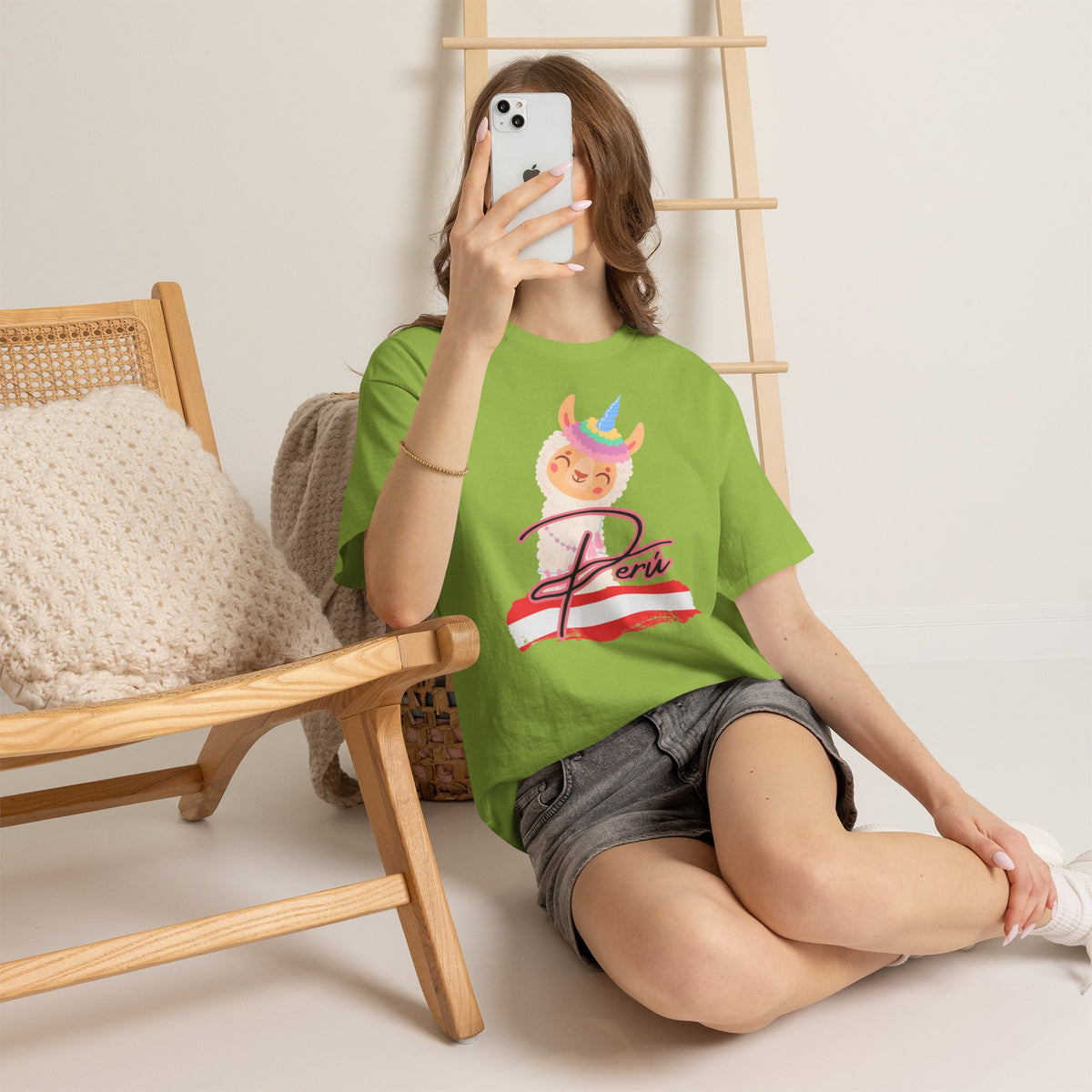 Best Peru Unicorn Llama T-Shirt USA Unisex Cute Peru Pride Tee