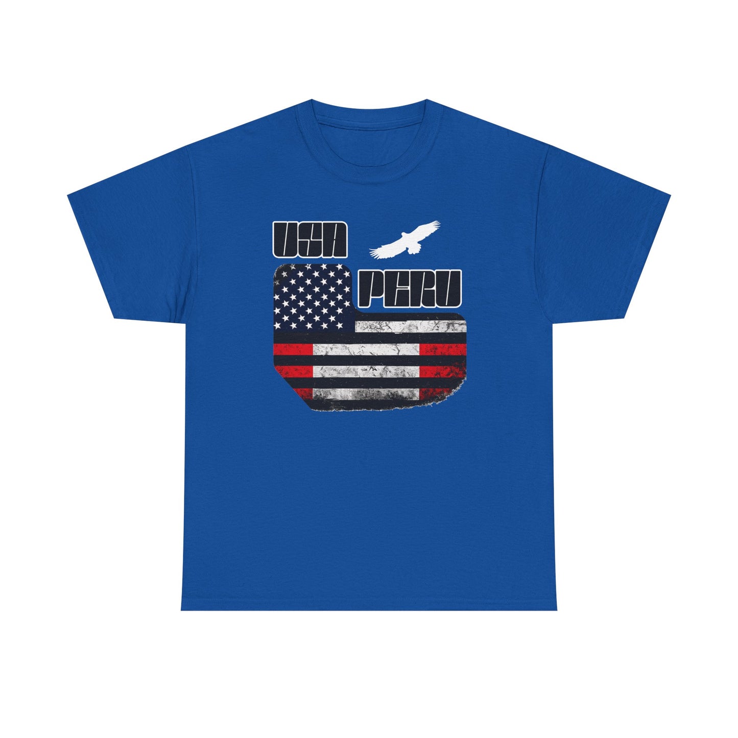 Best USA Peru Flag T-Shirt - Peruvian American Tee