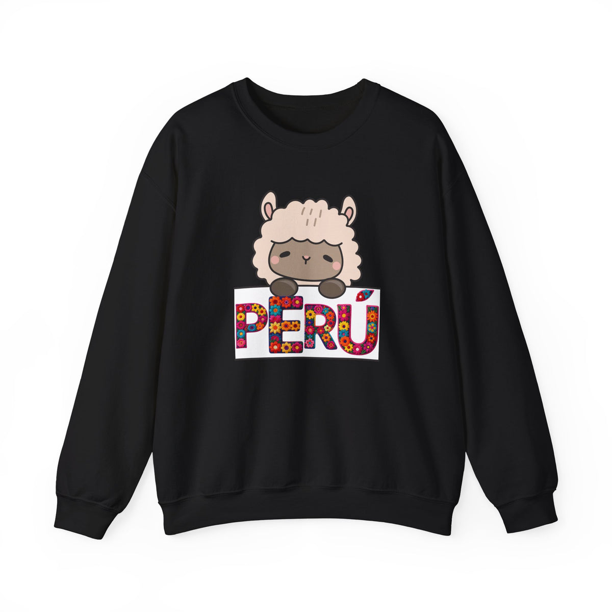 Best Cute Alpaca Peru Sweatshirt - Kawaii Floral Crewneck