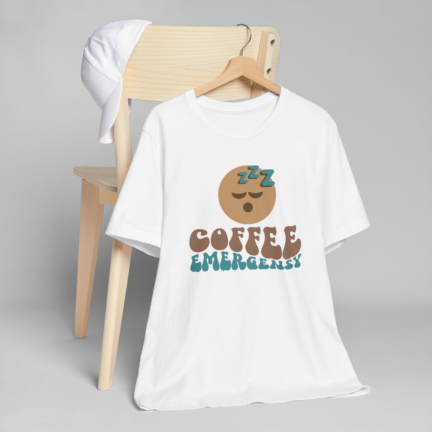 Coffee Emergency T-Shirt 😴☕ Funny Coffee Graphic Tee for Coffee Lovers (USA Shipping)