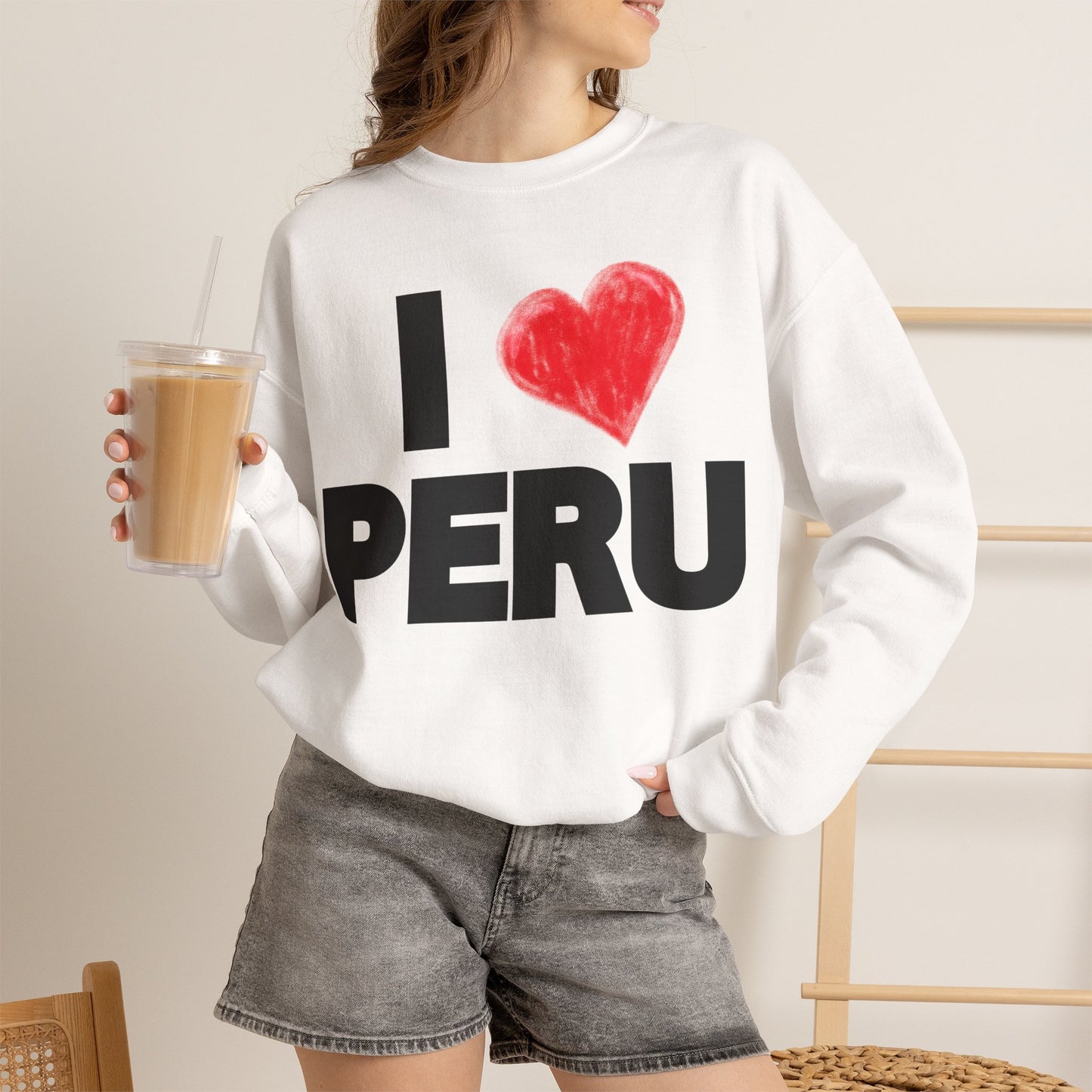 Best Peruvian Unisex Sweatshirt "I Love Peru"