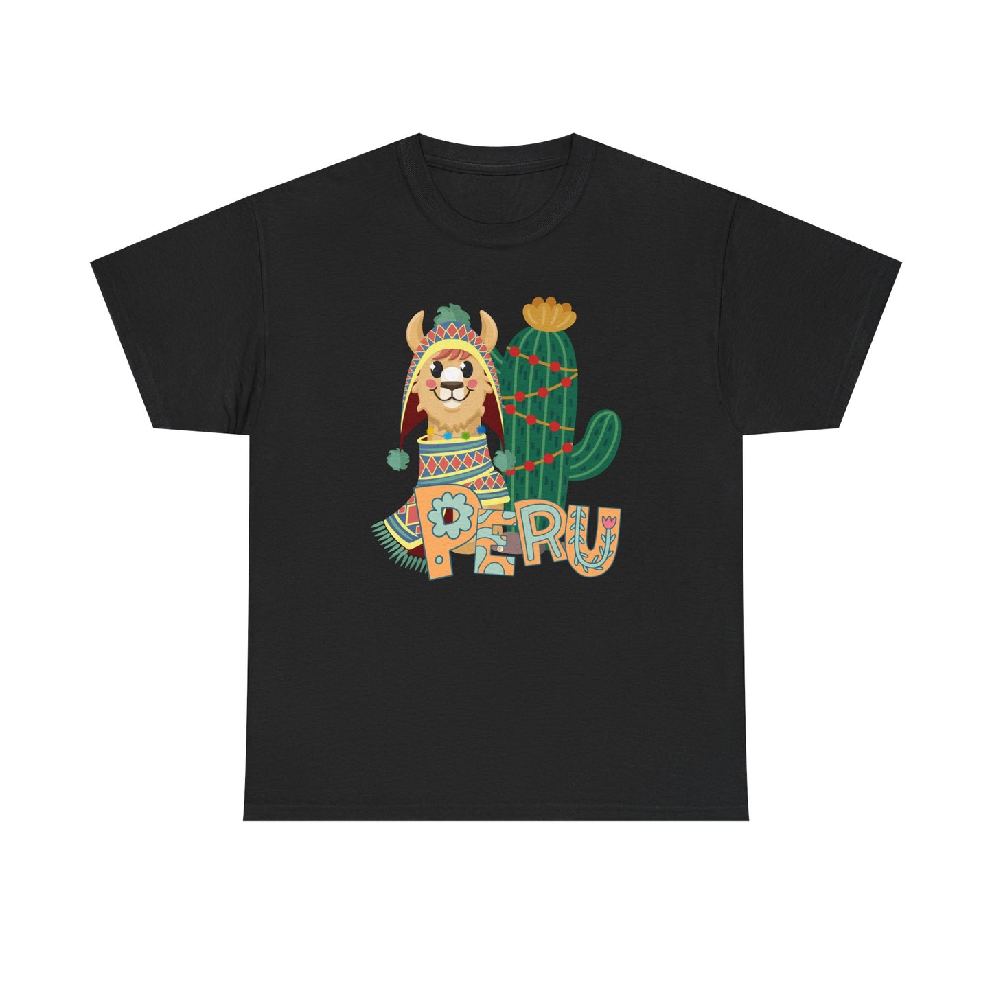 Best Peru Chullo Llama T-Shirt USA — Peruvian Pride Tee