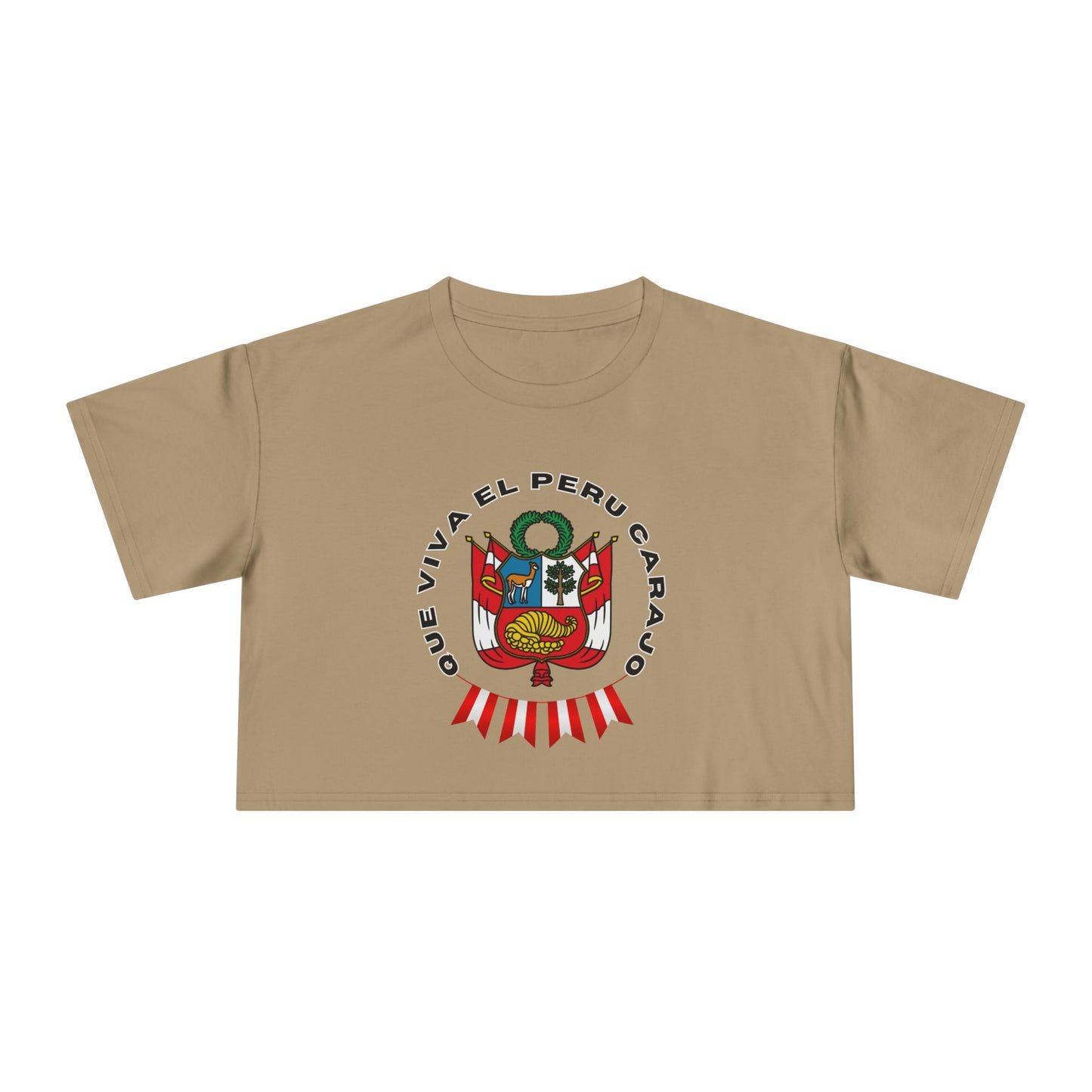 Best Que Viva El Peru Carajo Crop Top | Peruvian Gift USA