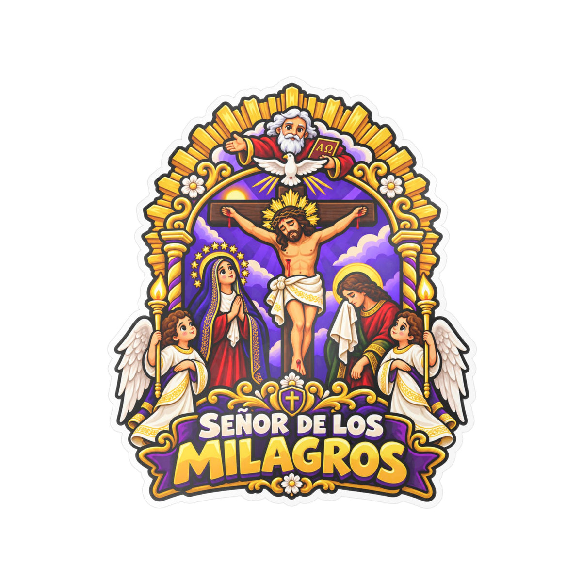 Best Señor de los Milagros Sticker - Mes Morado Decal Gift