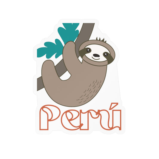 Best Peru Sloth Sticker USA Waterproof Vinyl Decal