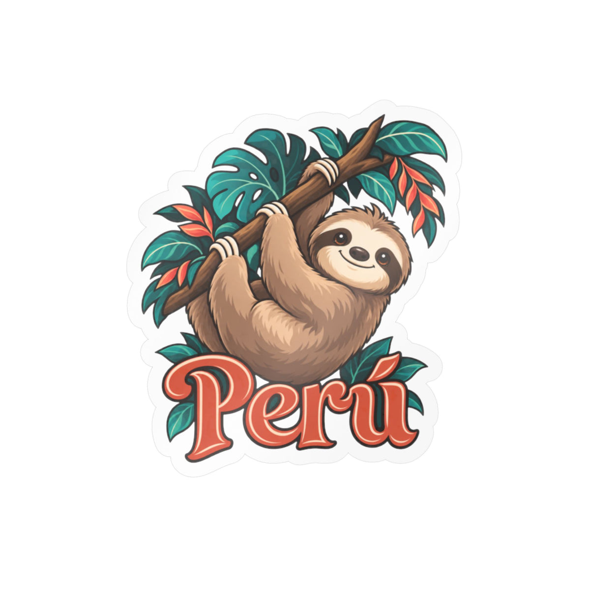 Best Peru Sloth Sticker - Cute Amazon Perezoso Vinyl Decal