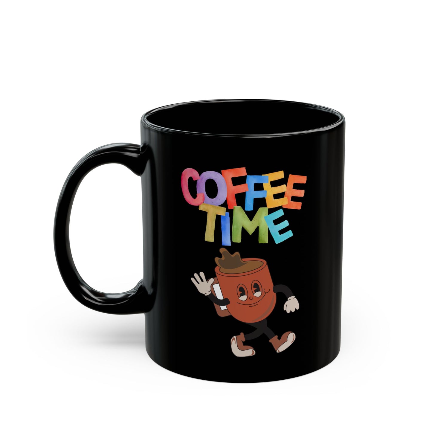 Best Black Coffee Mug with Cheerful Coffee Companion: Midnight Mocha Meetup