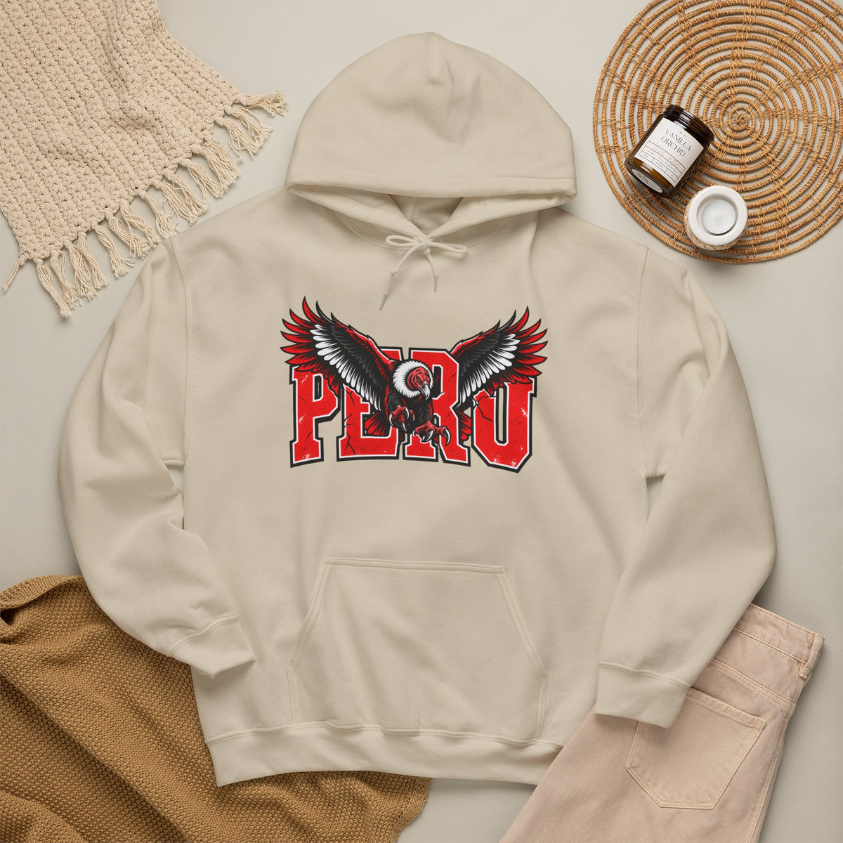 Best Peru Varsity Hoodie - Condor Design, Sporty Gift