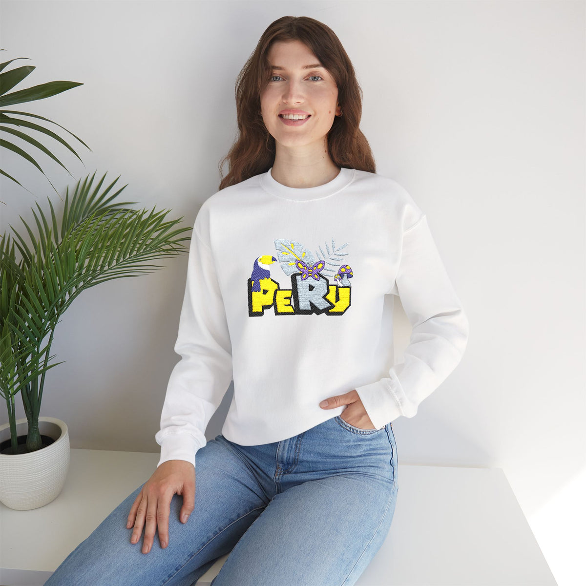 Best Peru Jungle Embroidered Sweatshirt USA