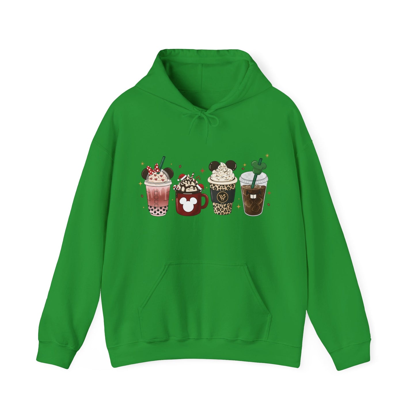 Playful Coffee Drinks Hoodie USA ☕✨ – Unisex Hoodie for Coffee Lovers