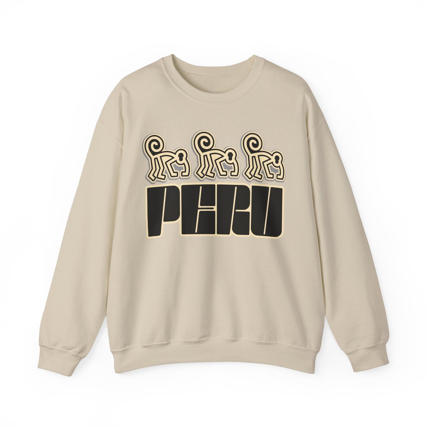 Best Peru Nazca Monkey Sweatshirt - Peruvian Crewneck