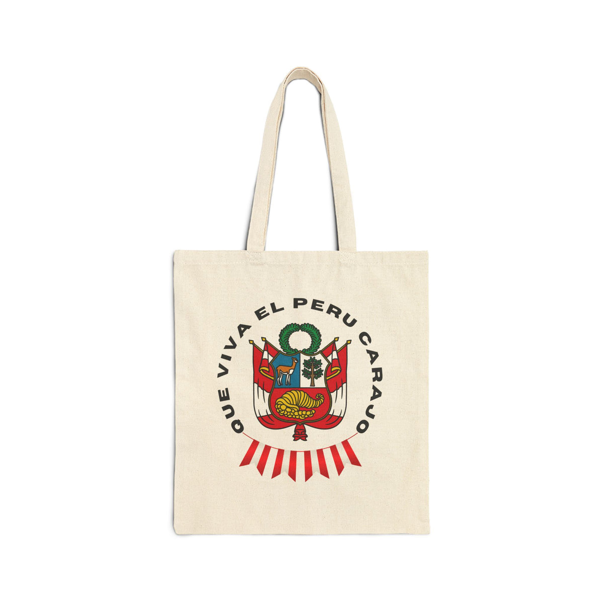 Best Peruvian Canvas Tote Bag "PERU Escarapela"