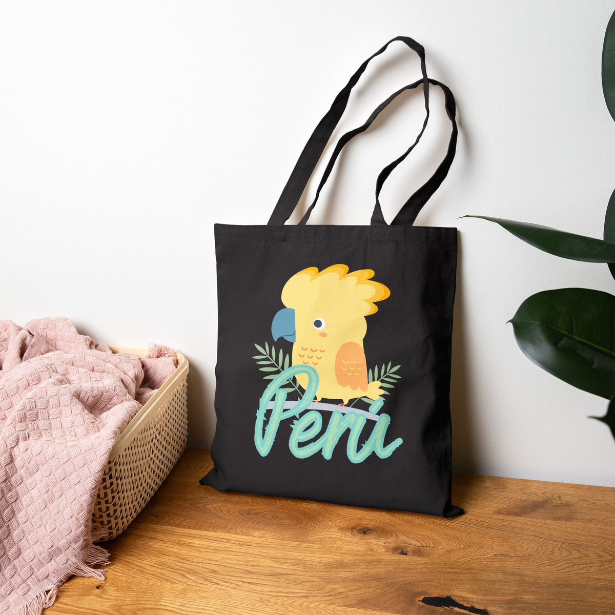 Best Peruvian Canvas Tote Bag "Gallito de las Rocas"
