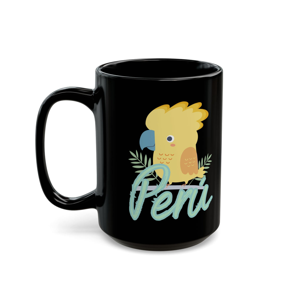 Best Peruvian Black Coffee Mug "Gallito de las Rocas"