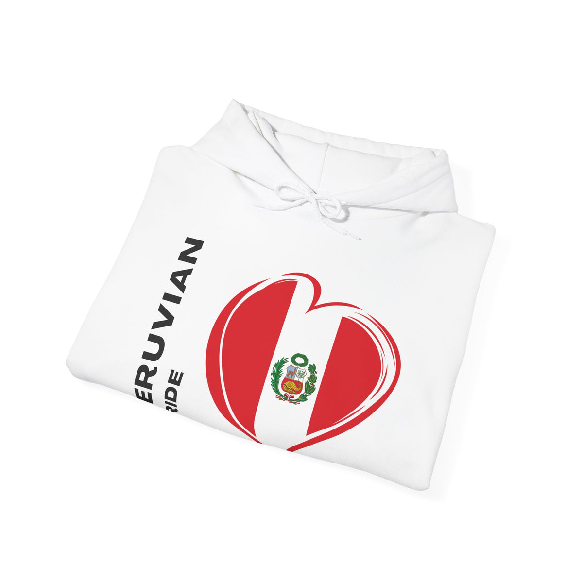 Best Peruvian Pride Hoodie - Peru Flag Heart Gift, Unisex