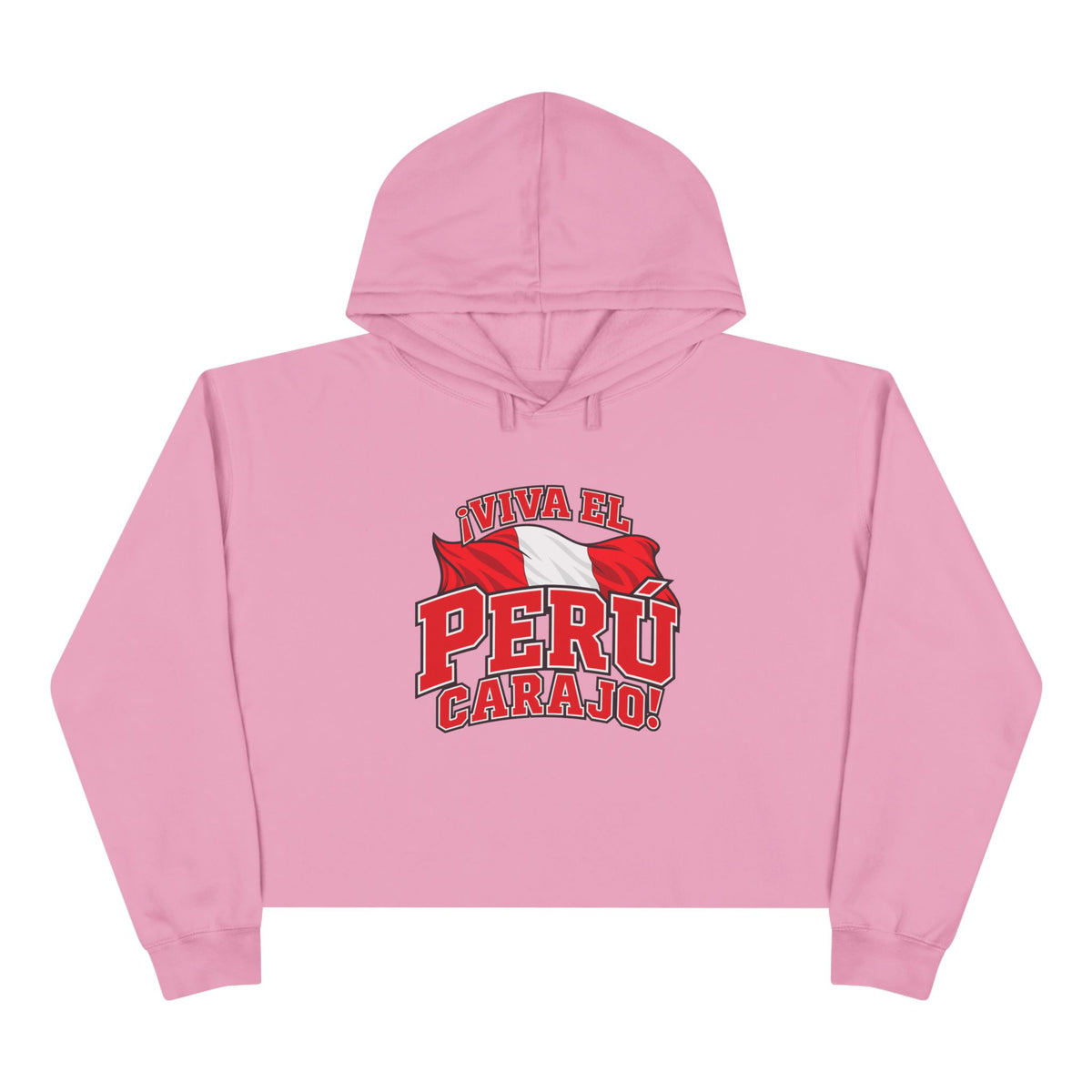 Best Viva el Perú Carajo Crop Hoodie - Peru Flag Gift