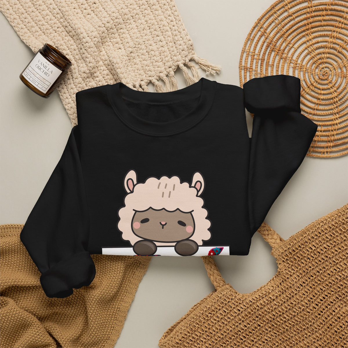 Best Cute Alpaca Peru Sweatshirt - Kawaii Floral Crewneck