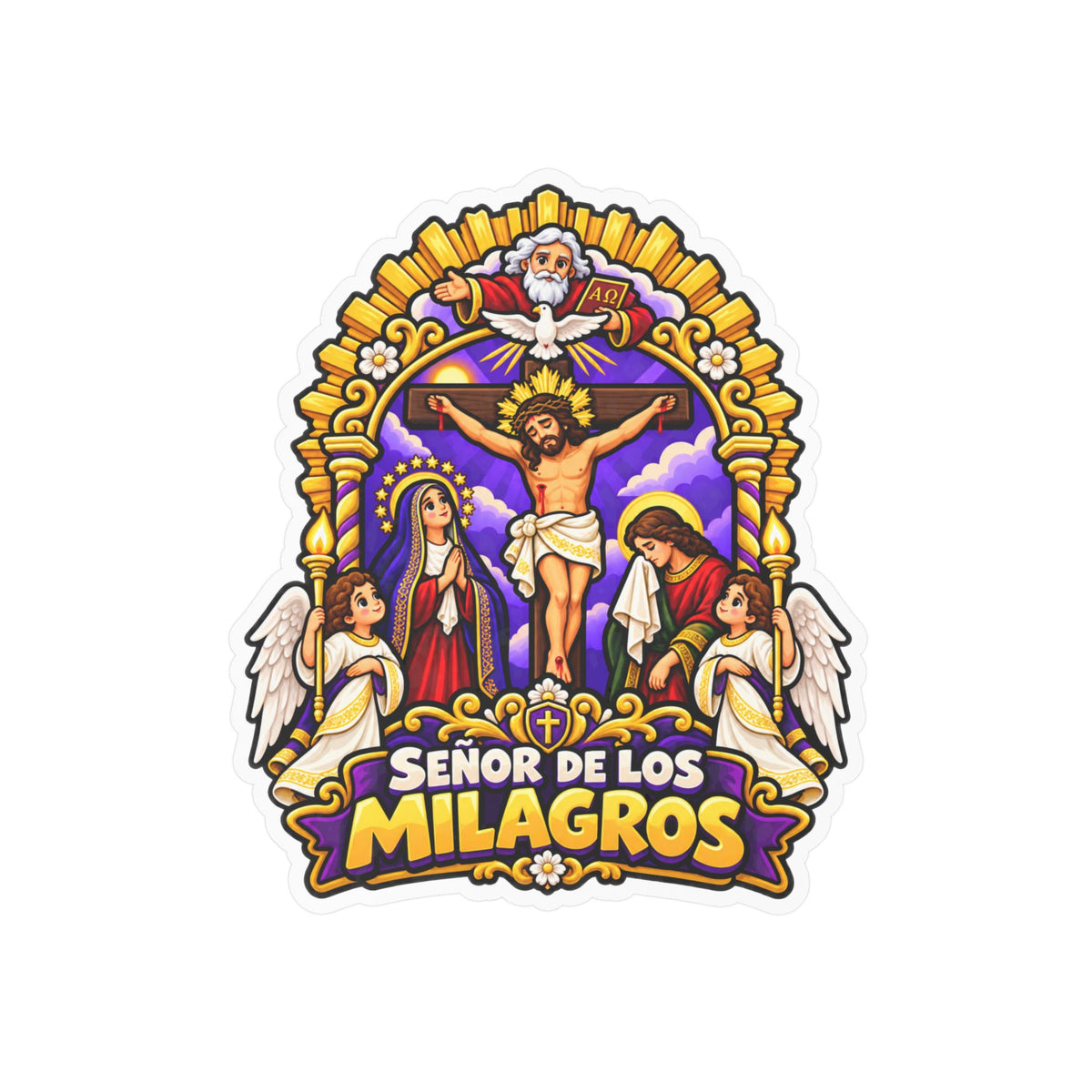 Best Señor de los Milagros Sticker - Mes Morado Decal Gift
