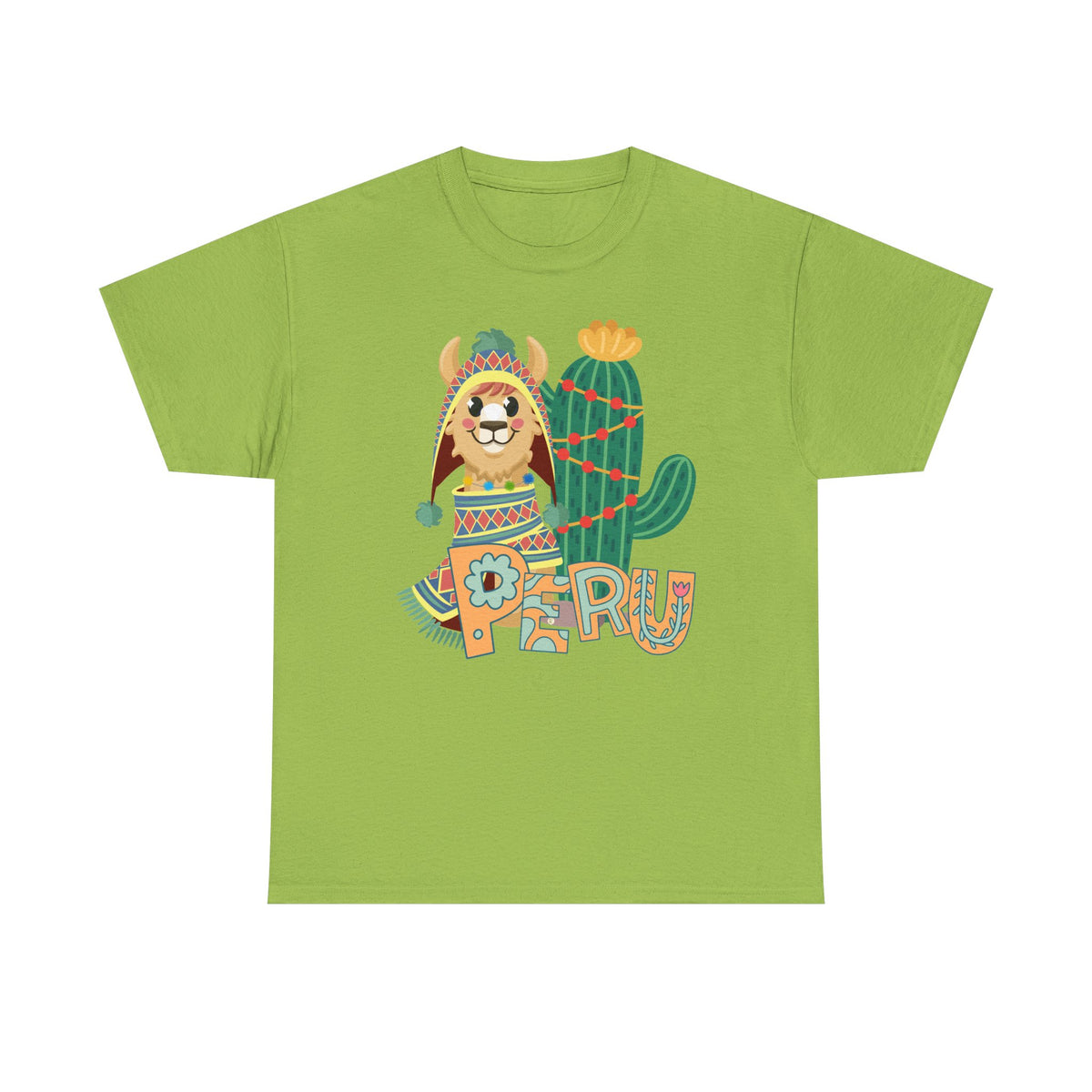 Best Peru Chullo Llama T-Shirt USA — Peruvian Pride Tee