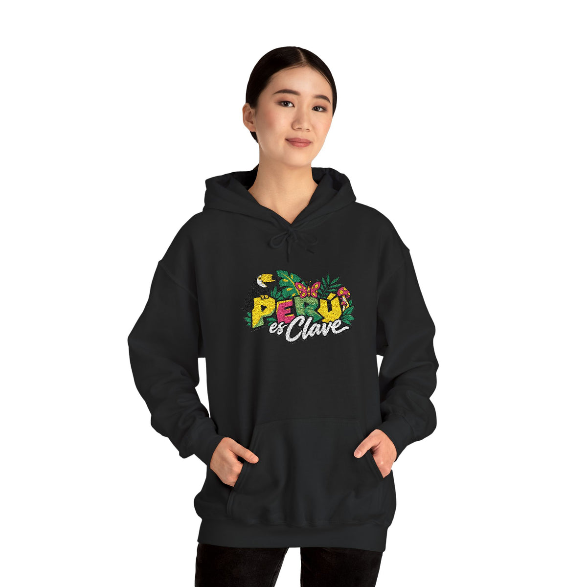 Best Perú es Clave Embroidered Hoodie - Amazon Toucan Gift