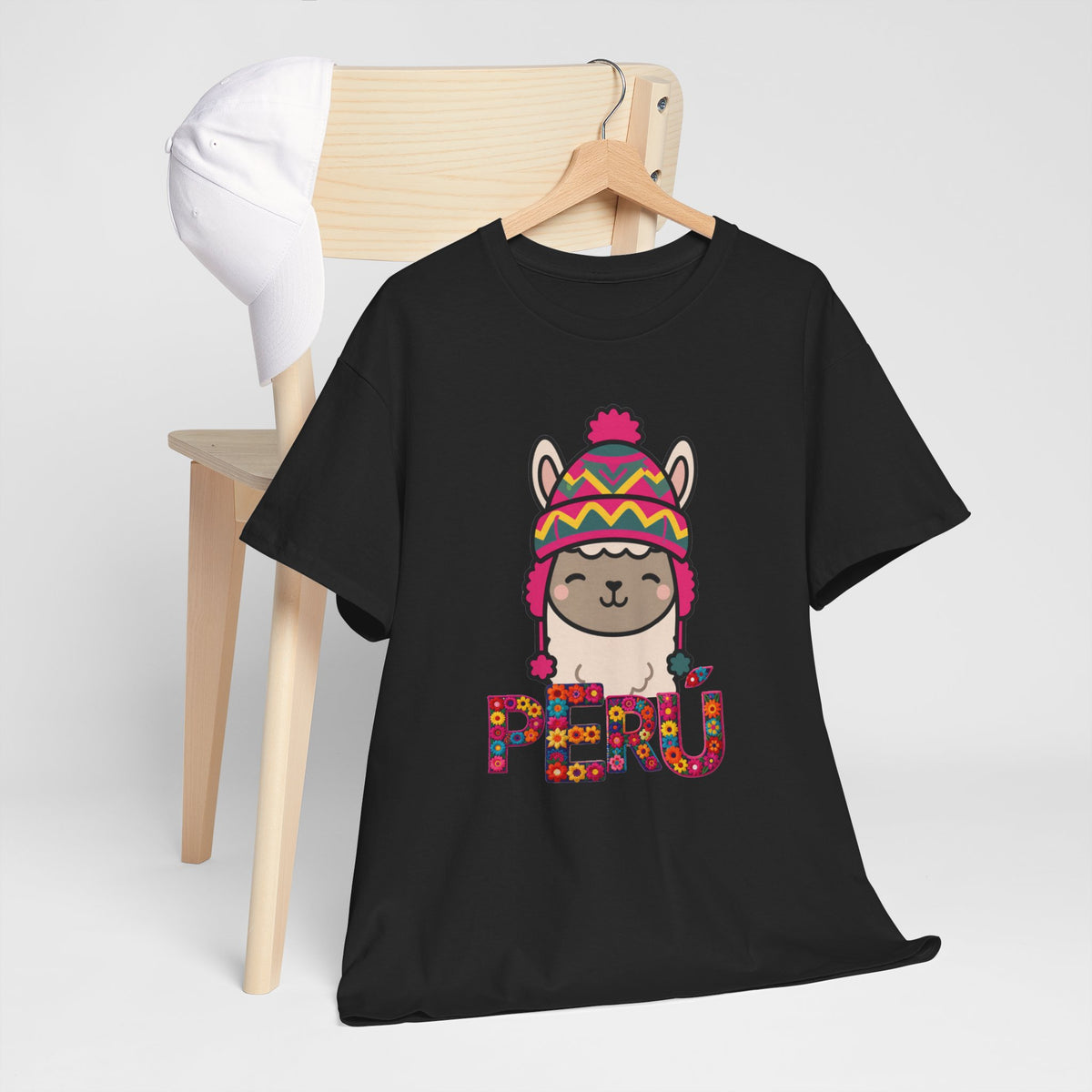 Best Peru Chullo Llama T-Shirt USA Unisex Andean Pride Tee