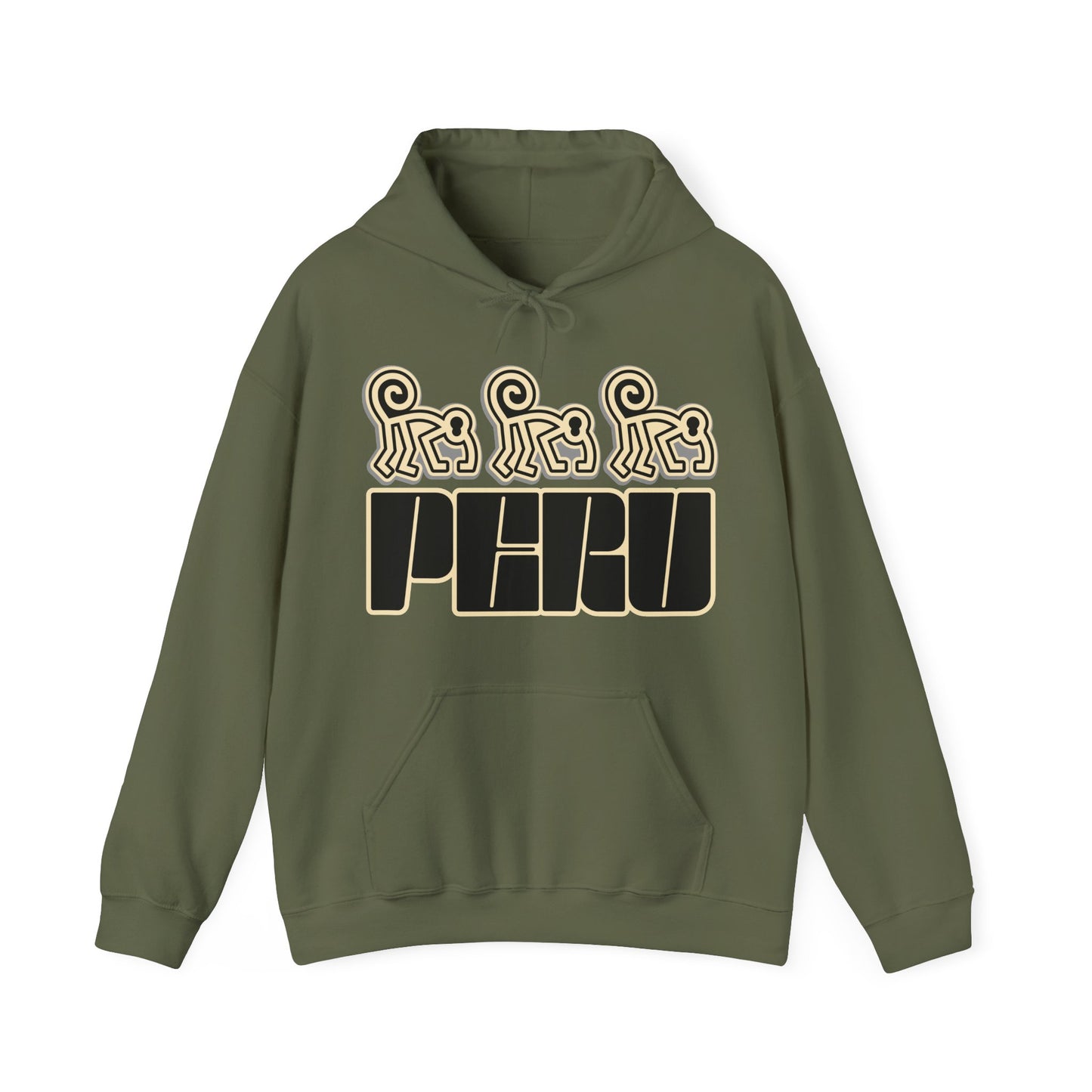 Best Peru Nazca Monkey Hoodie - Peruvian Pullover