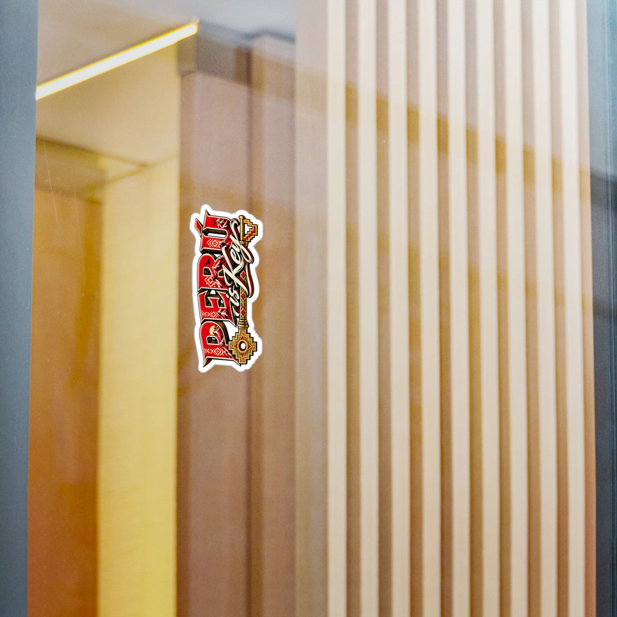 Best Peru is Key Sticker - Gold Key Andes Vinyl Decal