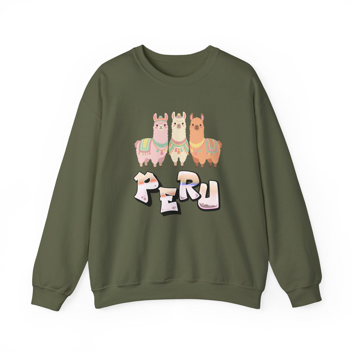 Best Peru Three Llamas Sweatshirt - Peruvian Crewneck