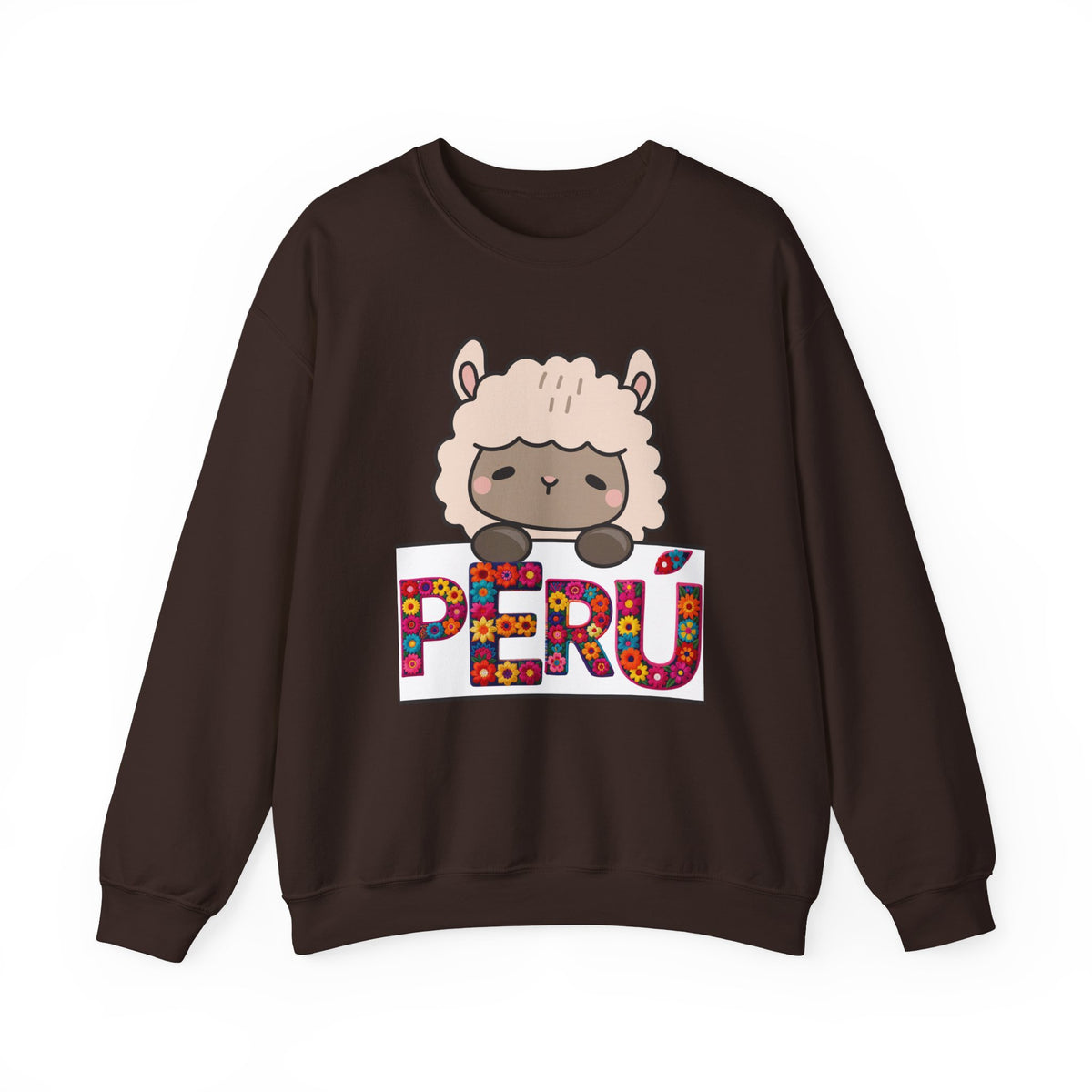 Best Peru Floral Llama Sweatshirt - Crewneck