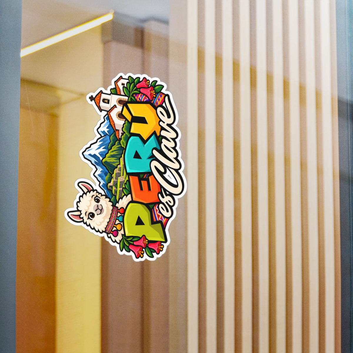 Best Perú es Clave Sticker - Alpaca & Machu Picchu Decal